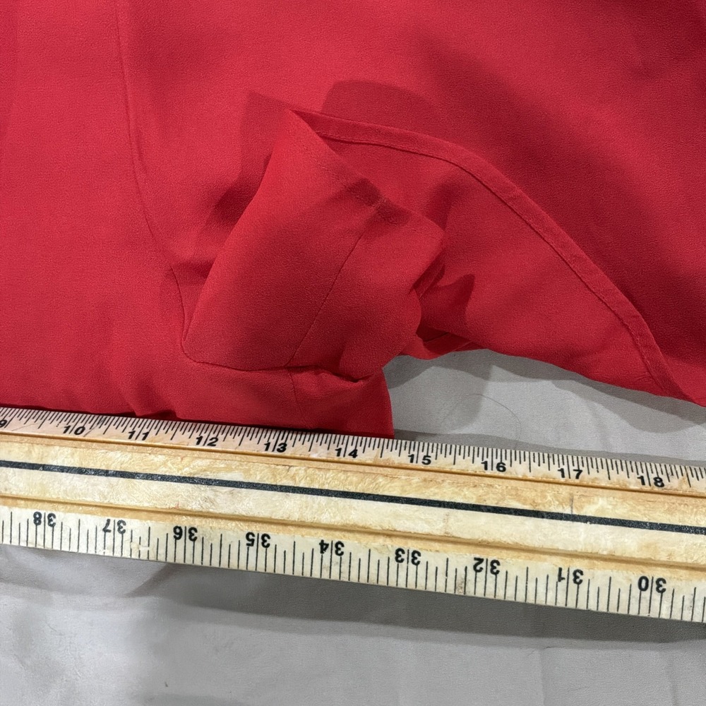 Lush red crisscross open back romper Deep V Neck - Picture 3 of 10